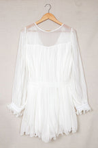 Erika Exclusive Pleated V Neck Dress Statement Occasion Edit