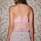 Flower Dots Patchwork Crop Top