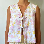 Tie Front V-Neck Crop Top