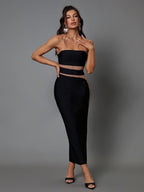 Genesis Strapless Bandage Midi Dress