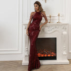 Glitter Sequins Formal Evening Dress