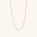 Golden Dots - Beaded Chain Necklace