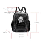 Goth Style Large Capacity Skull Multifunction Unisex Waterproof Backpack Bag