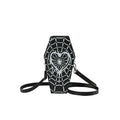 Gothic Coffin Small Spider Web PU Leather Halloween Designer Bag