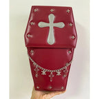 Gothic Vampire Coffin Shape Punk Lolita School Crossbody Halloween Bag