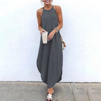 Luz Exclusive Spaghetti Strap Dress with Side Slit Chic Silhouette Collection