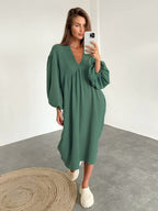 Begoña Chic Casual Dress Elevated Occasion Wear