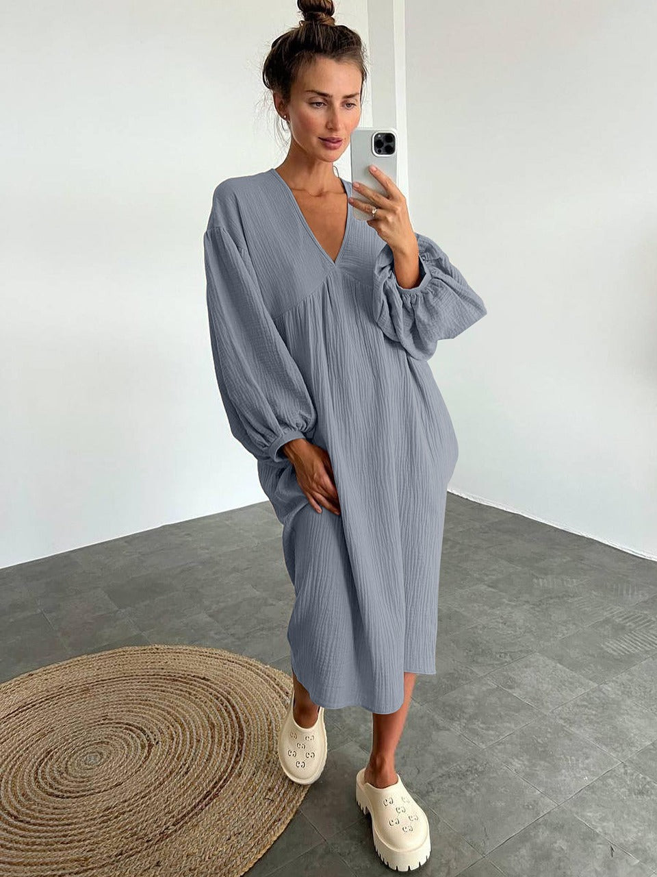 Begoña Chic Casual Dress Elevated Occasion Wear