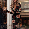 Adelita Effortless V Neck Cocktail Dress for Women's Formal Wear Boutique Collection