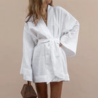 Cornelia Kimono Style V-neck Summer Dress for Women Modern Trendy Look