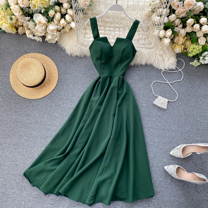 Concepción Minimalist Yellow Sleeveless Cocktail Dress Designer Edit