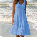 Daphne Luxe Women's Boho Summer Dress with Ruffles Boutique Collection