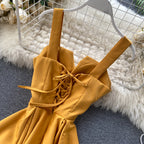 Amatista Boutique Yellow Sleeveless Cocktail Dress Evening Wear Edit