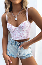 DressBetty - Printed Bodycon Cami Top