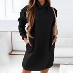 Violeta Minimalist Hooded Dress Boutique Collection