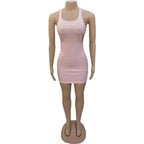 DressBetty - Sexy Mini Dress Summer Plain White Black T Shirt Dresses For Women