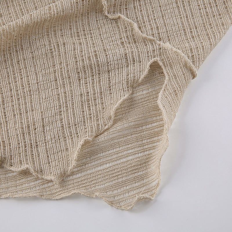 On Vacay One Shoulder Backless Pearl Dress