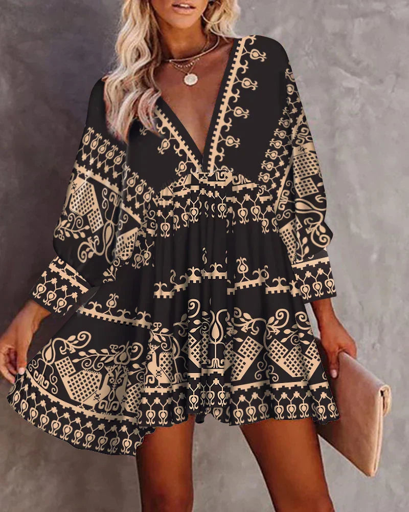 Yesenia Statement Mini Dress Chic Silhouette Collection