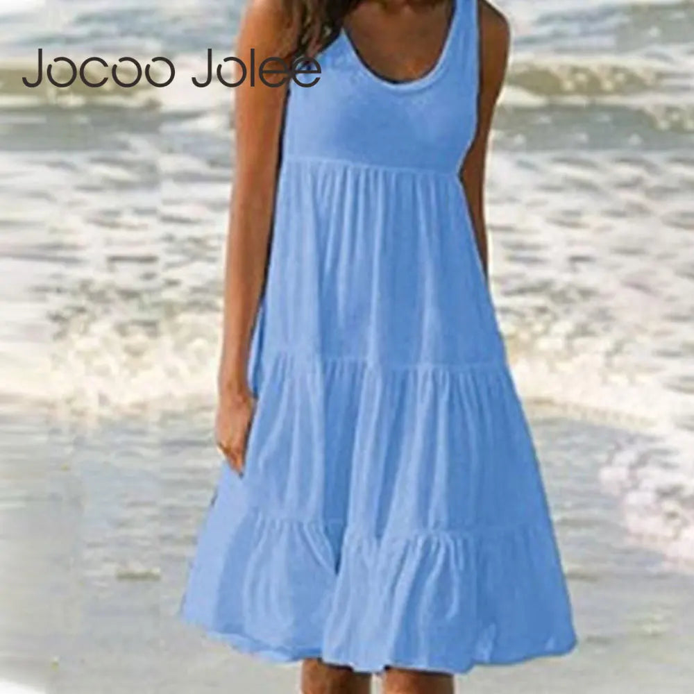 Daphne Luxe Women's Boho Summer Dress with Ruffles Boutique Collection