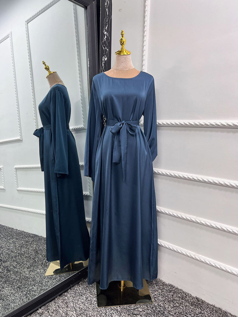Izaro Statement Sliky Full Length Dress Evening Wear Edit