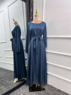 Izaro Statement Sliky Full Length Dress Evening Wear Edit