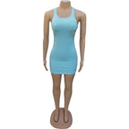 DressBetty - Sexy Mini Dress Summer Plain White Black T Shirt Dresses For Women