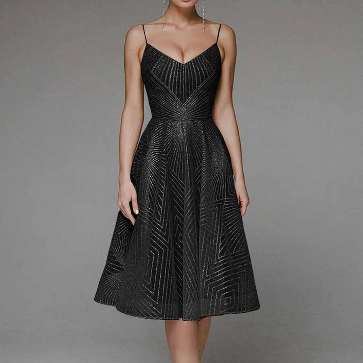 Rosalía Timeless Luxurious Dress with an Open Back Premium Wardrobe Essential