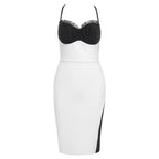 Strappy Sleeveless Midi Frill Bandage Dress HB79050