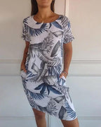 Leila Chic Cotton Linen Summer Dress Statement Occasion Edit