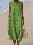 Iris Elegant Sleeveless Womens Dress with Contemporary Everyday Styling