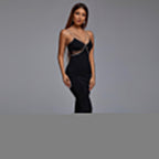 Strappy Sleeveless Maxi Drill Chain Bandage Dress HL8914
