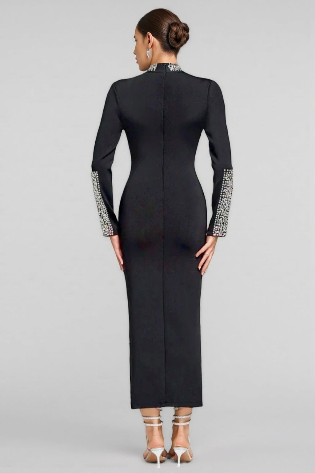 Yetta Crystal Detail Bandage Maxi Dress