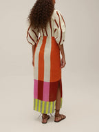 Gaia Puff Sleeve Maxi Dress