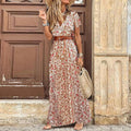 Cecilia Paisley Pattern Dress for Women Elegant Evening Look