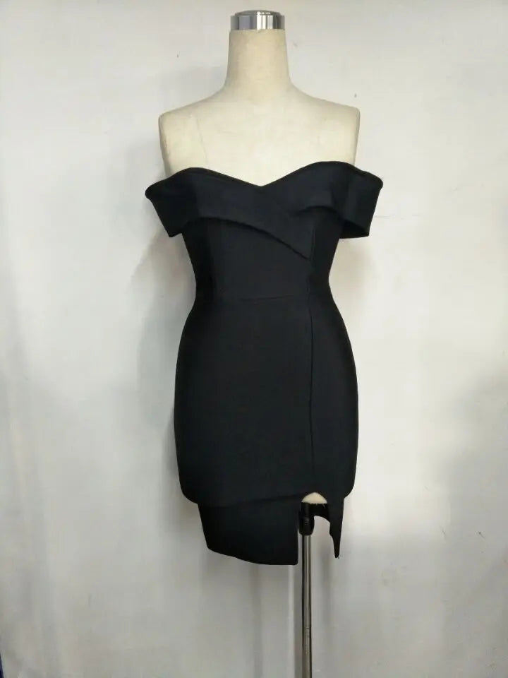 Jacinta Boutique Seductive Off the Shoulder Cocktail Dress Elevated Occasion Wear