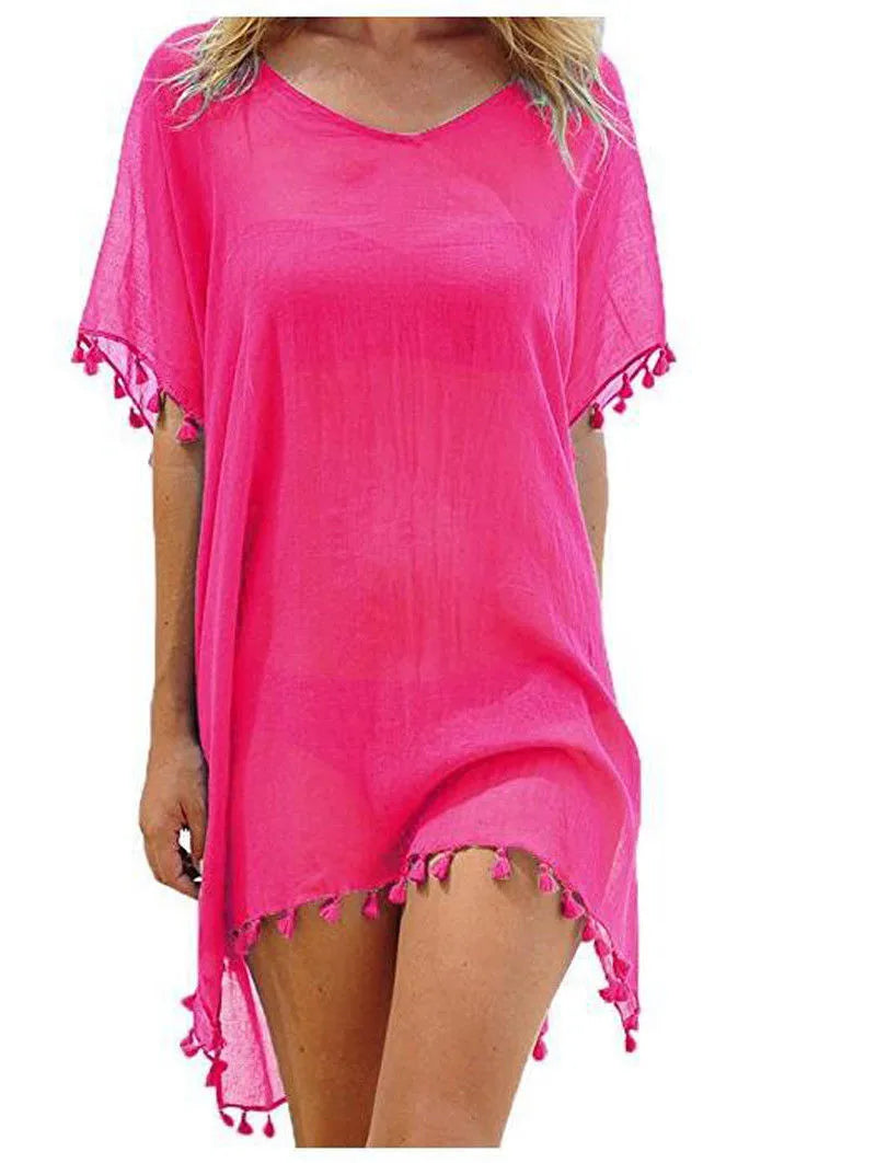 Patricia Minimalist Lace Beach Dress with Details Evening Wear Edit