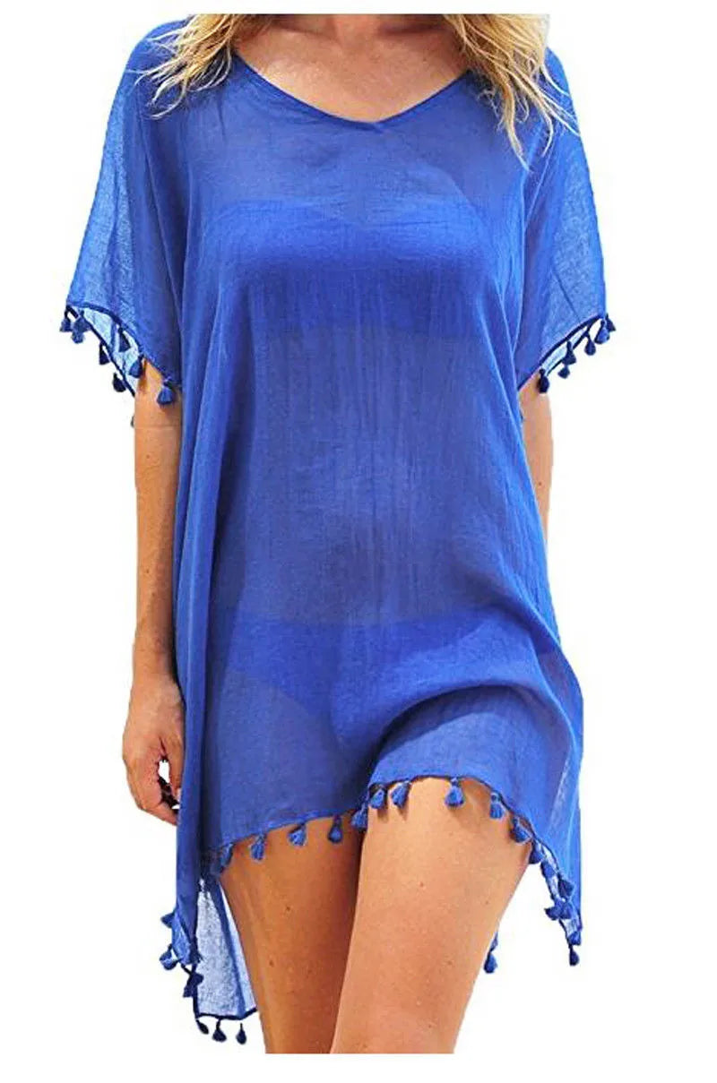 Patricia Minimalist Lace Beach Dress with Details Evening Wear Edit