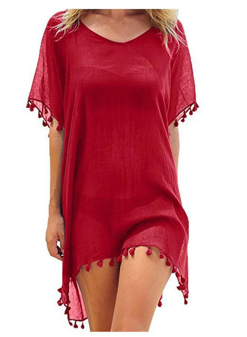 Patricia Minimalist Lace Beach Dress with Details Evening Wear Edit