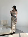 Halter Neck Maxi Dress