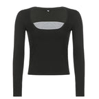 Hot Summer Skinny Tees for Ladies with Folds