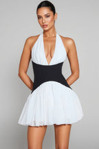 Serela Halter Neck Mini Dress