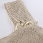 On Vacay One Shoulder Backless Pearl Dress