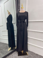 Izaro Statement Sliky Full Length Dress Evening Wear Edit