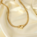 Heart Whisper - Gold Choker Necklace
