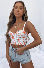 DressBetty - Printed Bodycon Cami Top