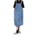 Women's overall dress with suspenders