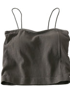 Cotton Basic Strapy Padded Camis