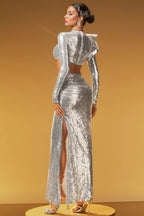 Faelan Long Sleeve Sequin Maxi Dress Set