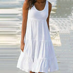 Daphne Luxe Women's Boho Summer Dress with Ruffles Boutique Collection