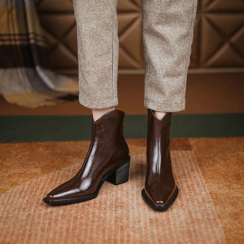 ESHLEY LEATHER BOOTS